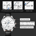 OLEVS Men's Chronograph Waterproof Luxury Wristwatch Stylish Design