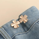 Bowknot Button Adjuster - Innovative Waist Tightener for Pants and Skirts  ourlum.com A-SA230223-Gold  