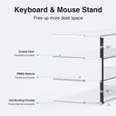 Yikola Acrylic Desktop Organizer: 3 Tier Stand with Mouse Rack  ourlum.com   