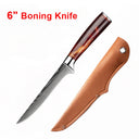 High-Performance Sashimi and Boning Knife with Wooden Handle