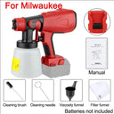 Cordless 800ML Electric Paint Sprayer For Makita Dewalt Milwaukee Bosch