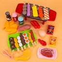 Kids BBQ Cooking Play Set - Safe Kitchen Toys for Kids