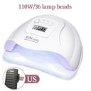 LINMANDA X5 MAX UV Gel Nail Lamp 120W Nail Dryer Light