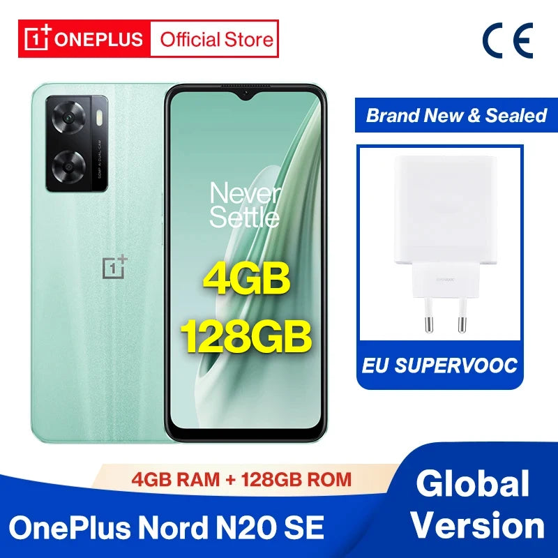 OnePlus Nord N20 SE N 20 Global Version 4GB  33W SUPERVOOC 5000mAh Big Battery Mobile Phone  50MP Camera Cellphone