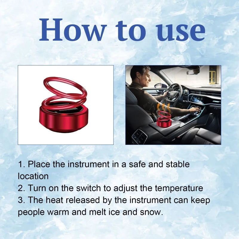 Portable Kinetics Molecular Heater Mini Car Snow Removal