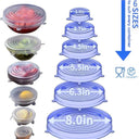 Silicone Stretch Lids - Reusable Airtight Food Covers