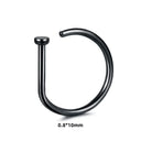 1PC 316L Stainless Steel Double Spiral Nose Hoop Ring