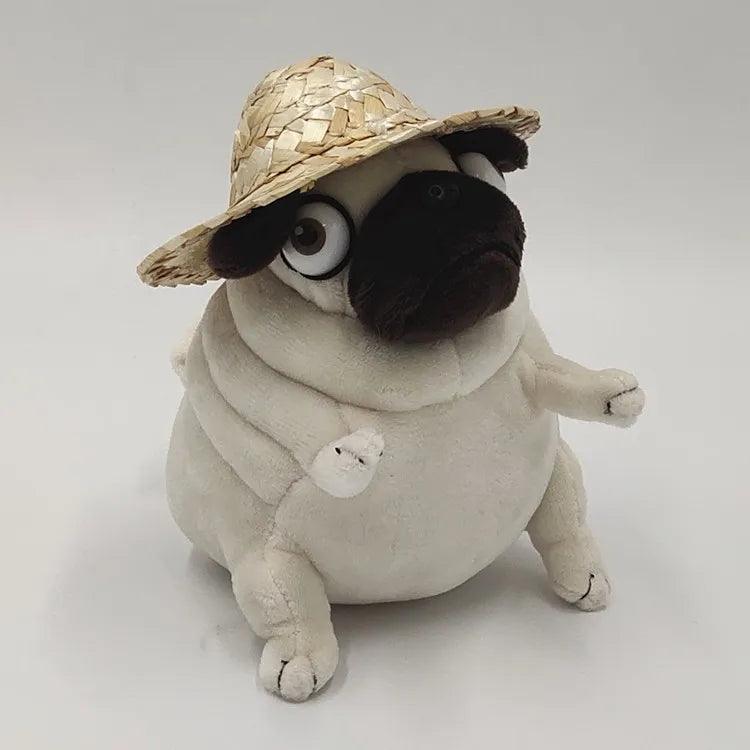 Elf Fat Pug Sitting Plush Dog Toy: Adorable Stuffed Doll for Kids  ourlum.com   