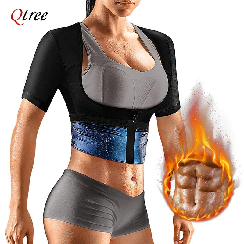 Women's Sauna Effect Shapewear: Body Shaper & Waist Trainer for Weight Loss & Fitness