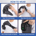 Electric Heating Shoulder Massager Vibration Support Belt