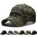 American Flag Camouflage Sticker Embroidered Cap for Men