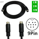 Mini Din 9-pin Male to 9-pin Male Audio Input Cable 1m 2m 3m Compatible Video Games Sound Cards Audio Equipment