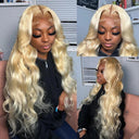 34 Inch Honey Blonde Body Wave Lace Front Wig Elegance