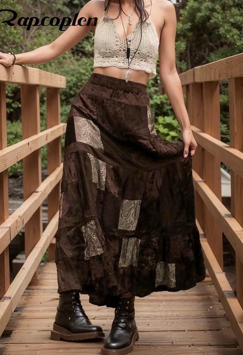 Y2k Boho Party Pleated Skirts: Stylish Spring Fashion Look