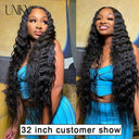 30-Inch Remy Human Hair Deep Curly Lace Front Wig Bundle