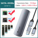 Yottamaster Dual Protocol SSD Enclosure: High-Speed Portable Storage  ourlum.com SATA NVMe ( 2-in-1 )  