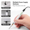 8W Adjustable Temperature USB Soldering Iron Set: Precision Portable Tools  ourlum.com   