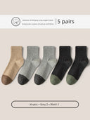 Men's Comfy Cotton Socks: Breathable Moisture-Wicking Fit