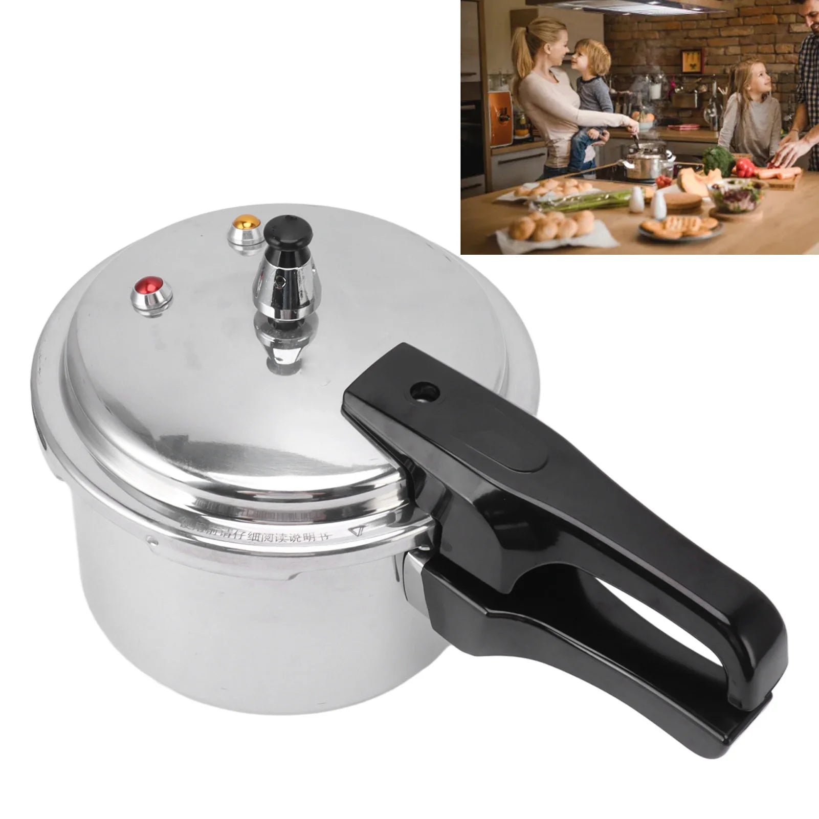 3L Aluminium Alloy Mini Pressure Cooker for Gas Stoves – Efficient Cooking Essential