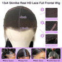 250 Density 13x6 HD Lace Frontal Deep Wave Wig Real Virgin Hair