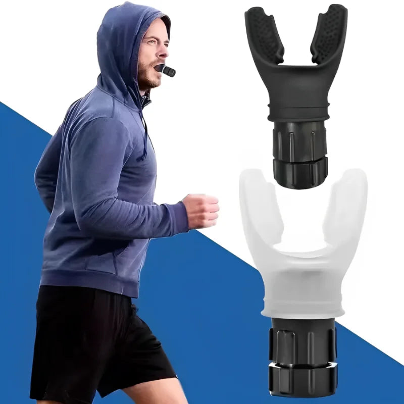 Portable Breathing Trainer for Lungs - Adjustable Resistance Fitness Device for Enhanced Endurance Workouts