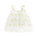 Ma&Baby Daisy Tulle Dress for Girls - Summer Party Beach Holiday Clothing  ourlum.com Yellow 4-5Years 