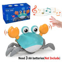 Induction Escape Crab Interactive Learning Toy: Flashing Lights, Engaging Sounds, Remote Control - Fun & Educational  ourlum.com Use batteries-Blue  