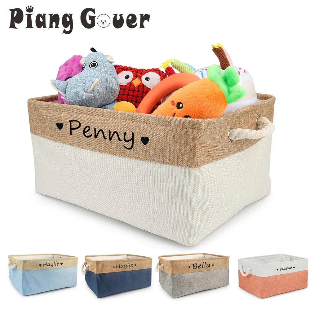 Personalized Pet Toy Storage Box: Custom Name, Clothes & Accessories  ourlum.com   