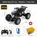 ZWN Off-Road 4WD RC Car With LED Lights - Ultimate Remote Control Truck  ourlum.com 20CM Black 1B Alloy  