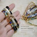 Add Several Miyuki Miyuki Tila Imitating Stone Colorful Bracelet