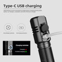 XHP50 LED Flashlight: Powerful Rechargeable Torch for Fishing  ourlum.com   