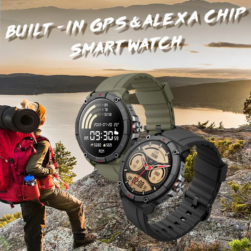 MASX Oasis X Smart Watch: Alexa GPS Health Fitness Waterproof Durable  ourlum.com   