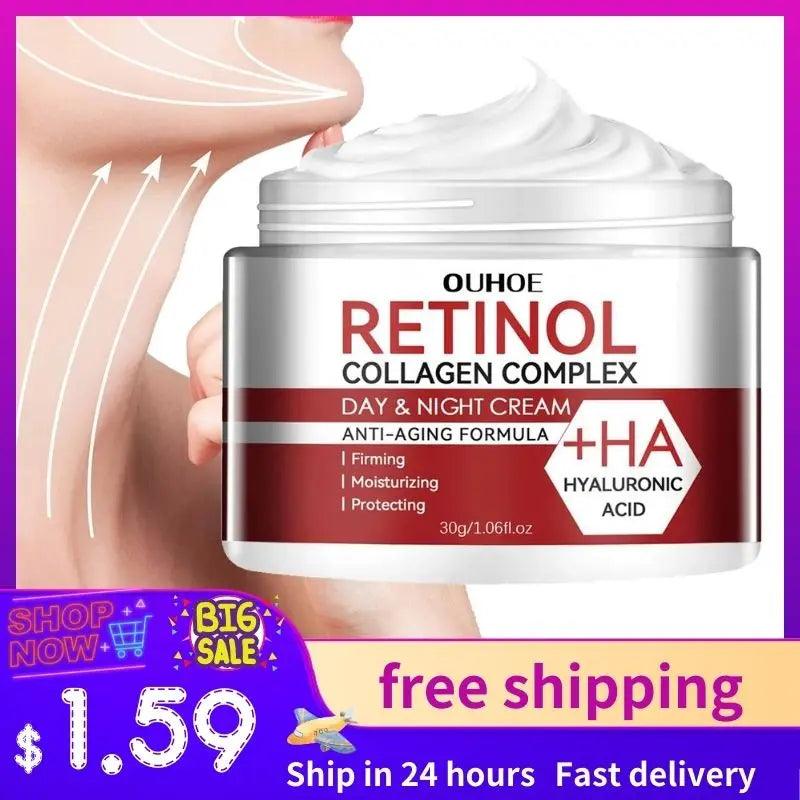 Retinol Hydrating Face Cream for Anti-Aging and Skin Renewal  ourlum.com   