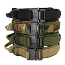 Military Tactical Dog Collar with Durable Nylon Lead & Breakaway Leash  ourlum.com   