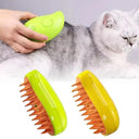 Steamy Cat Brush Electric Spray Soft Silicone Grooming Comb