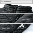 9/13Areas Heated Vest Men Women USB Heating Jacket Winter