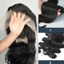 Luxury Off-Black Brazilian Body Wave Lace Front Wig