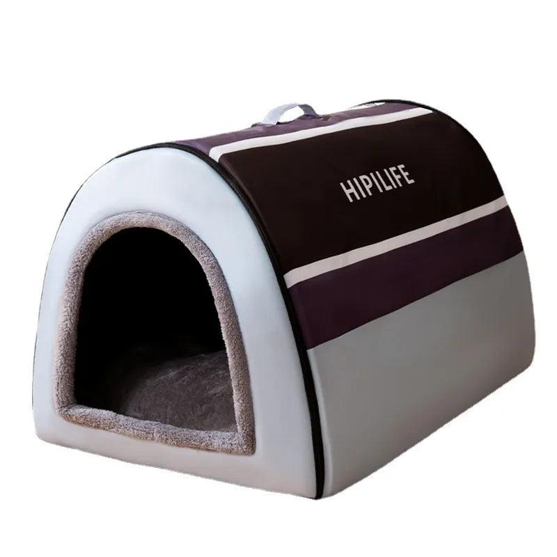 Winter Cozy Foldable Dog House Bed for Small and Medium-sized Dogs  ourlum.com   