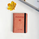 Vintage RFID Passport Holder Stylish PU Leather Wallet