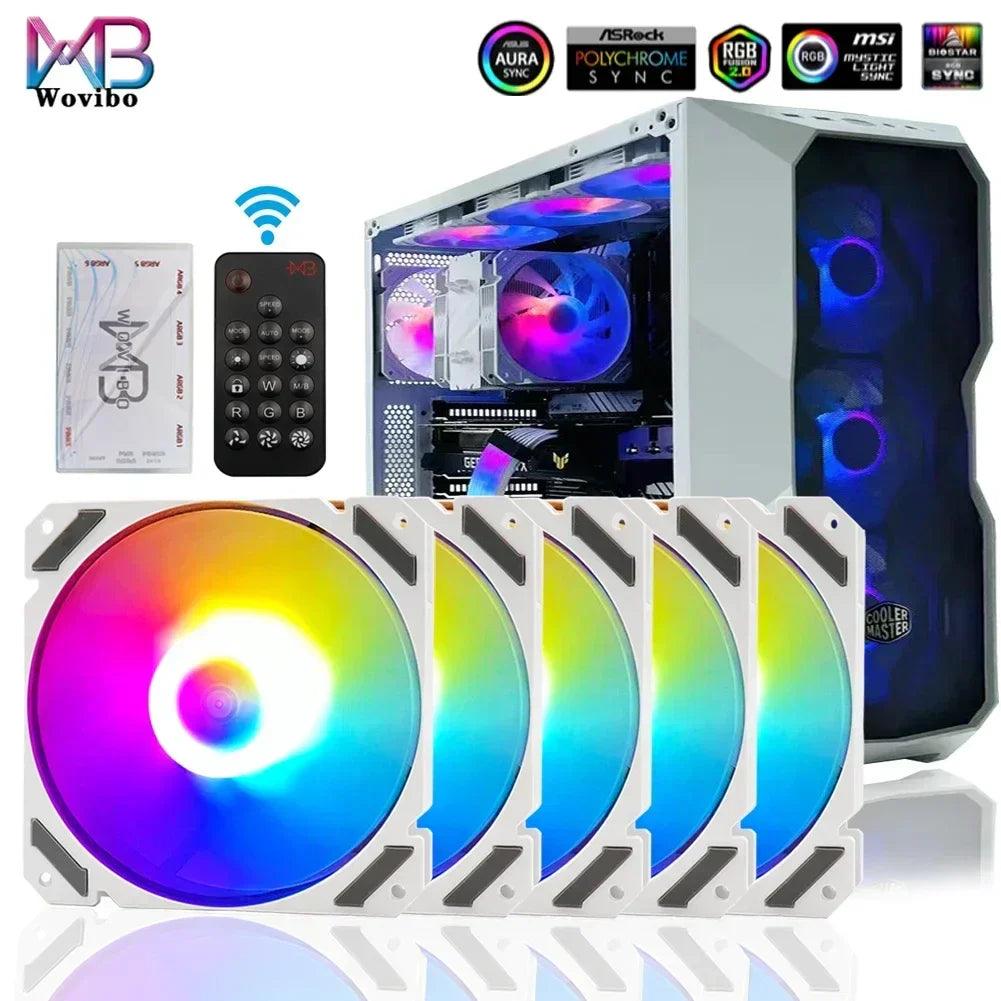 Wovibo RGB ARGB Fan Cooler: Advanced PC Cooling with Customizable Lighting  ourlum.com   