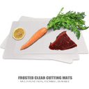 Clear Flexible Plastic Cutting Board Mats Set of 7 17.5 x 12 Inches