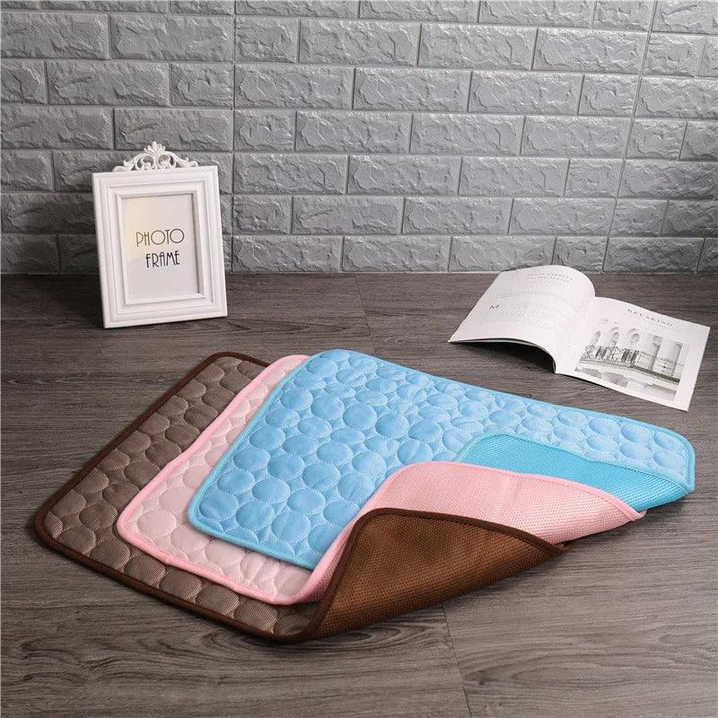 Dog Cooling Mat: Breathable Washable Summer Pet Bed Blanket  ourlum.com   