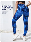 Tie Dye High Waist Seamless Leggings for Women 2023