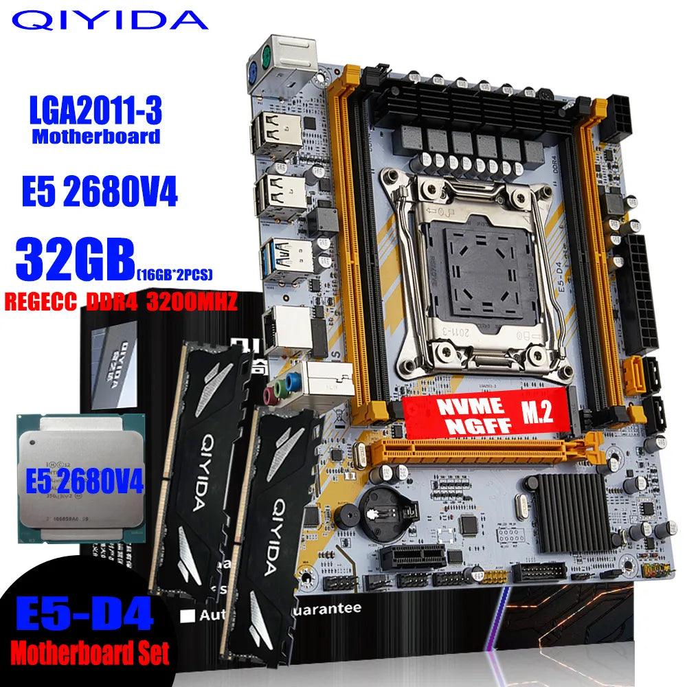 QIYIDA X99 Motherboard Upgrade Kit: Boost System Performance with Xeon CPU  ourlum.com Motherboard+CPU+RAM  