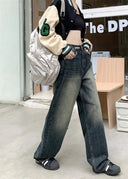 Women's Harajuku Style Loose Wide Leg Jeans Autumn Fashion