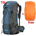 Waterproof Nylon Bag Camping Travel Backpack With Rain Cover