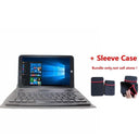 With Bluetooth Keyboard Case 10.1'' NX16A Windows 10 Netbook Quad Core 1GB RAM 32GB ROM Dual Cameras 1280*800IPS WIFI Tablets PC  ourlum.com add sleeve case 1GB  32GB Silver 