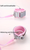 Children's Anti Loss Bags Belt with Traction Rope Baby Bags Toddler Leash Walking Safety Backpack Pink