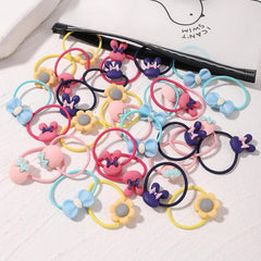 Kids Hair Ties: Fashionable Elastic Set for Little Ones - Trendy & Durable Hair Accessories
