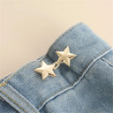 Bowknot Button Adjuster - Innovative Waist Tightener for Pants and Skirts  ourlum.com A-SA230222-Gold  